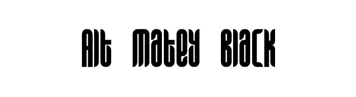 Alt Matey Black Font