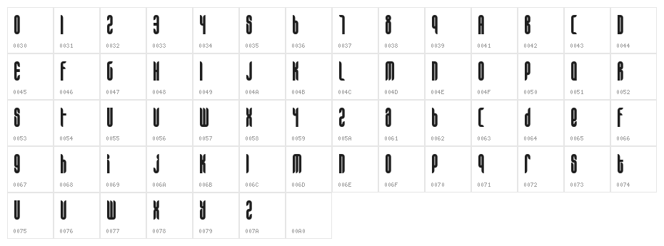 Alt Matey Black Character Map