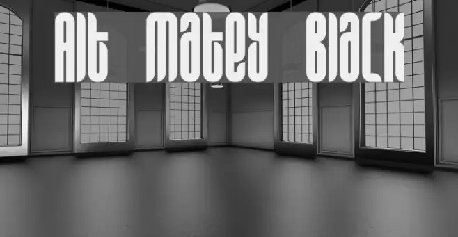 Alt Matey Black Font examples