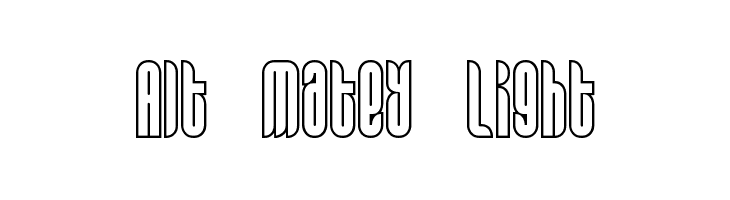 Alt Matey Light  Frei Schriftart Herunterladen