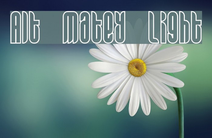 Alt Matey Light Font examples