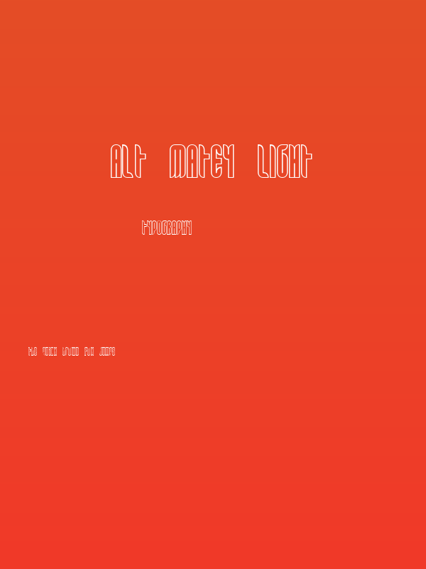 Alt Matey Light Poster