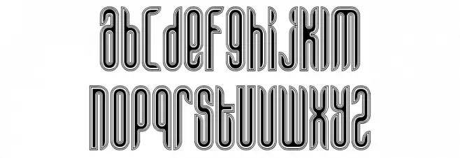 Alt Matey Schriftart Kleinbuchstaben