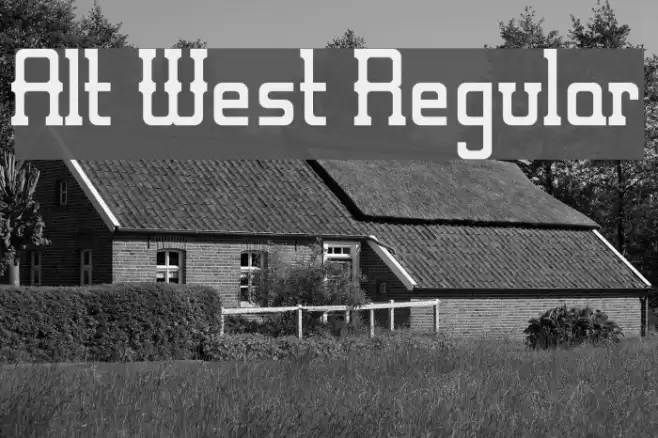 Alt West Regular Font examples