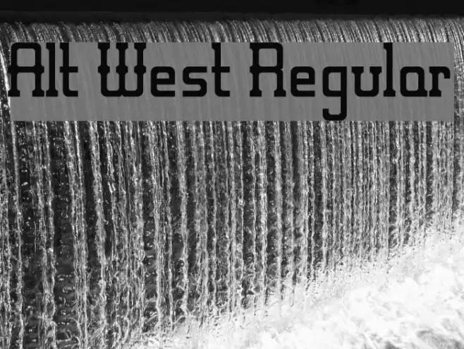 Alt West Regular Font examples