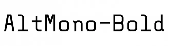 AltMono-Bold  Fuentes Gratis Descargar