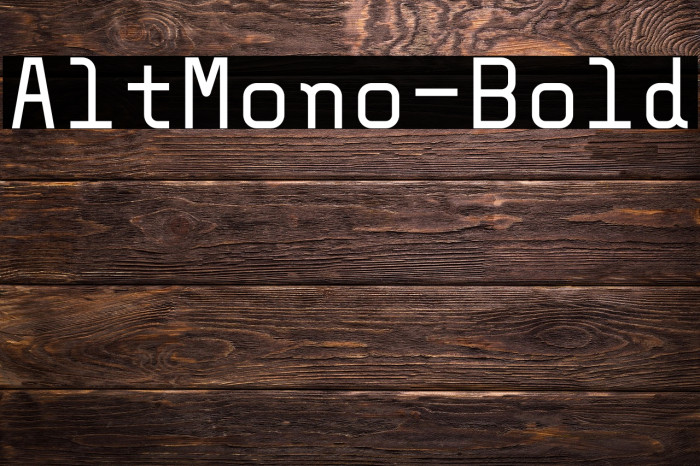 AltMono-Bold Example 1