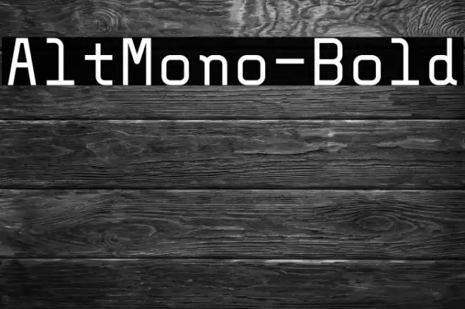 AltMono-Bold Polices examples