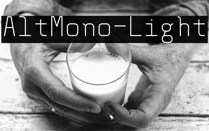 AltMono-Light Example 2