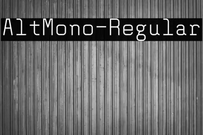 AltMono-Regular Font examples