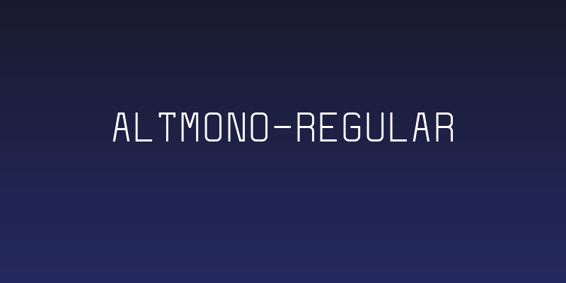 AltMono-Regular Social Header