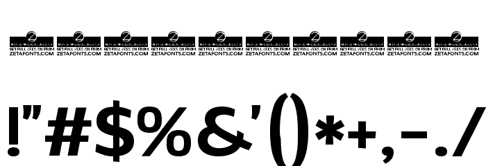 Altair Bold Font OTHER CHARS