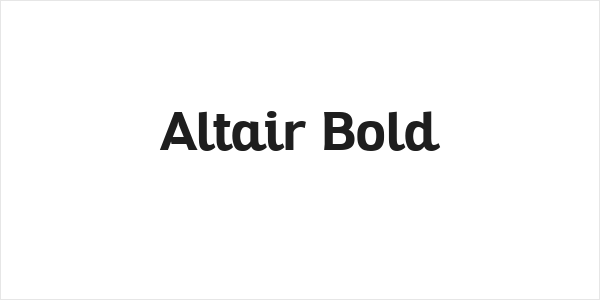 Altair Bold Logo