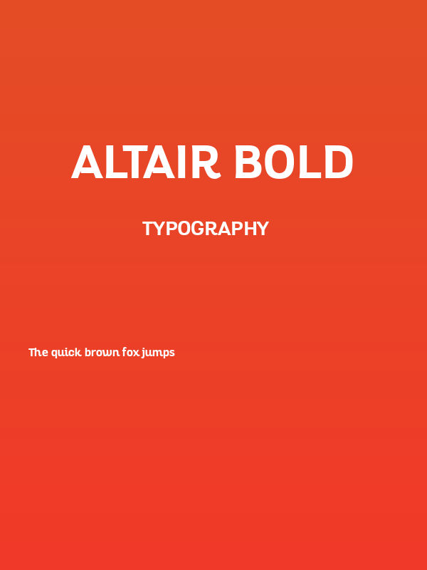 Altair Bold Poster