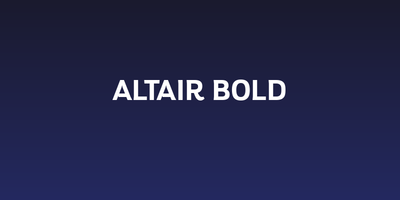 Altair Bold Social Header