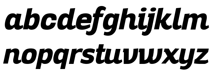 Altair ExtraBold Italic Font LOWERCASE
