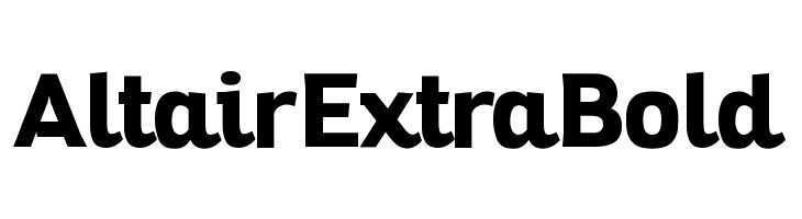 Altair ExtraBold  Free Fonts Download