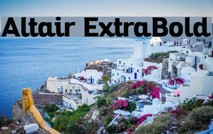 Altair ExtraBold Example 1