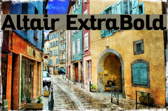 Altair ExtraBold Example 2