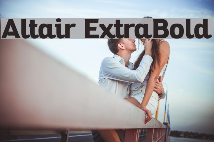 Altair ExtraBold Example 3