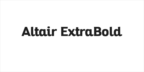 Altair ExtraBold Logo