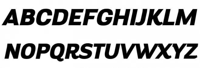 Altair Heavy Italic خط أحرف كبيرة