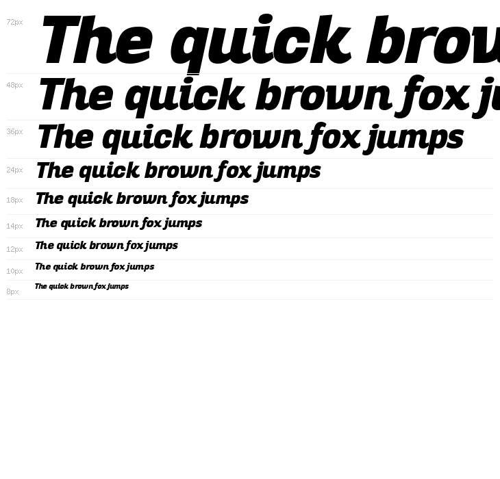 Altair Heavy Italic Waterfall