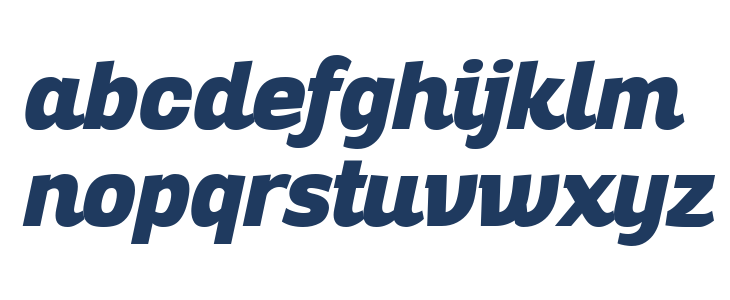 Altair Heavy Italic Lowercase