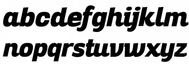 Altair Heavy Italic Fuentes MINÚSCULAS