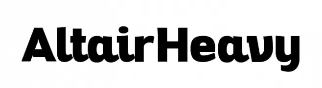 Altair Heavy  Скачать бесплатные шрифты
