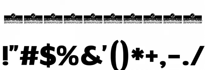 Altair Heavy Font OTHER CHARS