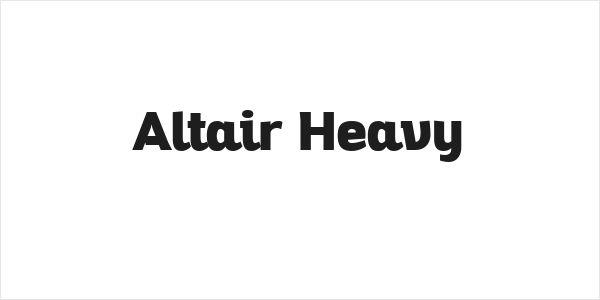Altair Heavy Logo
