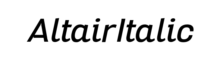 Altair Italic  baixar fontes gratis