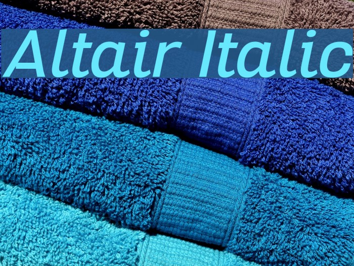 Altair Italic Example 2