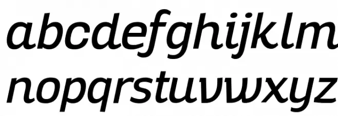 Altair Italic Fuentes MINÚSCULAS