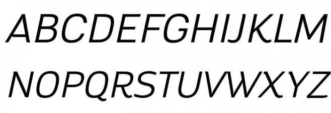 Altair Light Italic Schriftart Groß