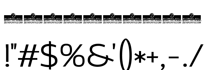 Altair Light Font OTHER CHARS