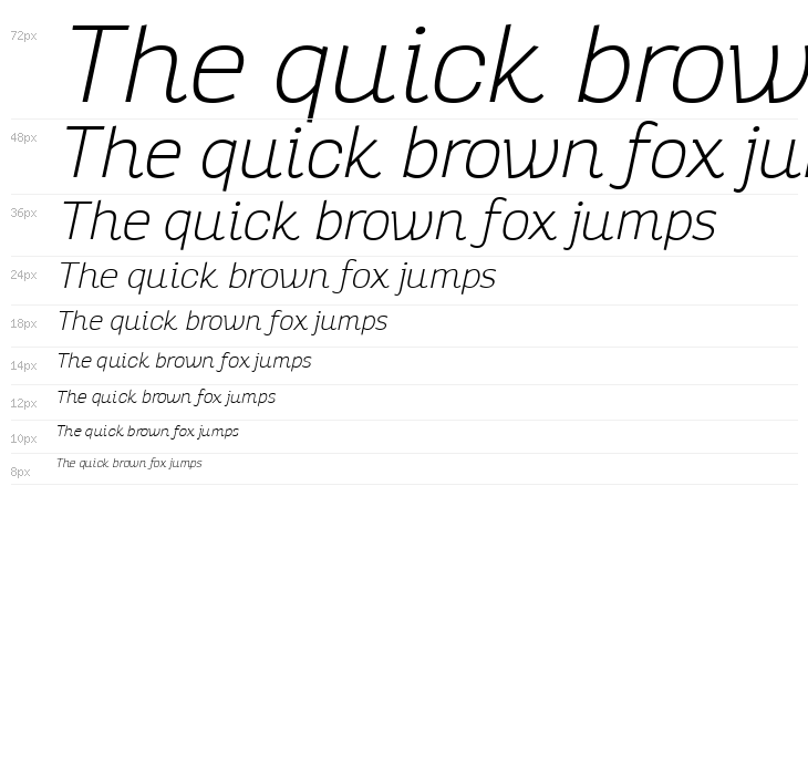 Altair Thin Italic Waterfall