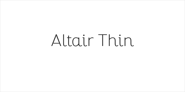 Altair Thin Logo