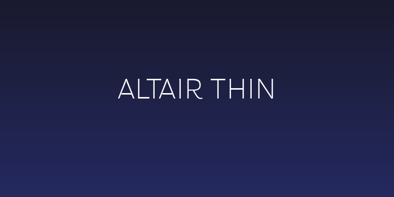 Altair Thin Social Header