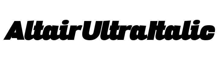Altair Ultra Italic  لخطوط تنزيل
