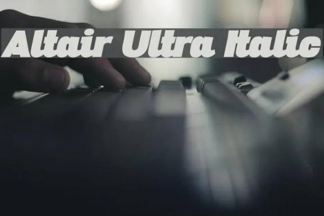 Altair Ultra Italic Example 1