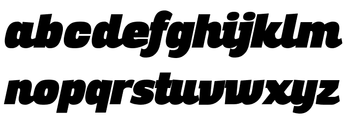Altair Ultra Italic Font LOWERCASE
