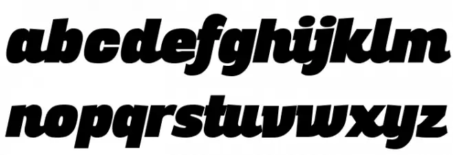 Altair Ultra Italic Font LOWERCASE