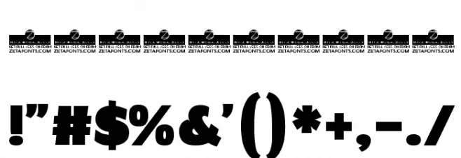 Altair Ultra Font OTHER CHARS