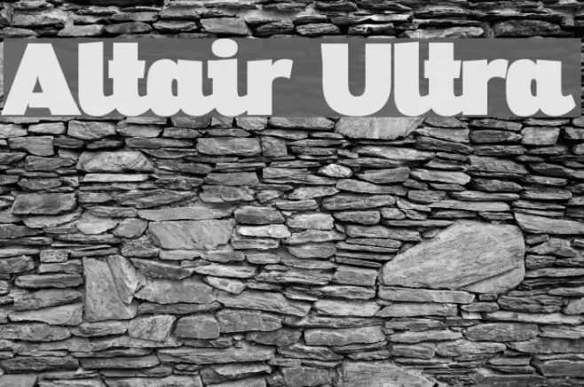 Altair Ultra Font examples