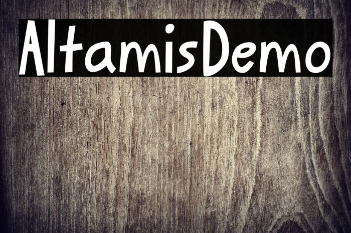 Altamis_Demo Example 1