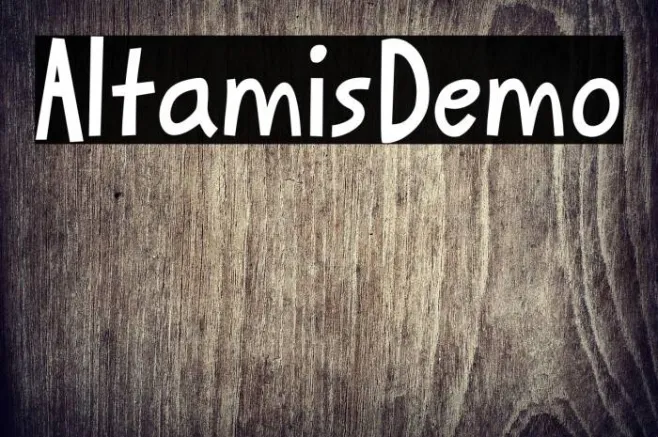 Altamis_Demo Example 1