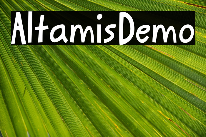 Altamis_Demo Example 2