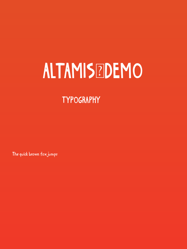 Altamis_Demo Poster